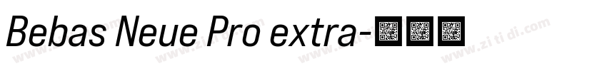 Bebas Neue Pro extra字体转换